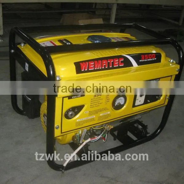 2.8kw/kva 168f-1 Wemac Electric Start With Battery / Honda Engine /high Frequency /copper 210cc Displacement Gasoline Generator photo-2