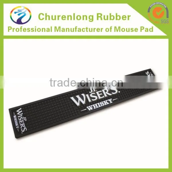 Advertisement Soft PVC/Rubber/nutrile Rubber Beer Bar Spill Mat/ Bar Counter Mat/Rail Spill Mat/Bar Runner/Glass Coaster New photo-2