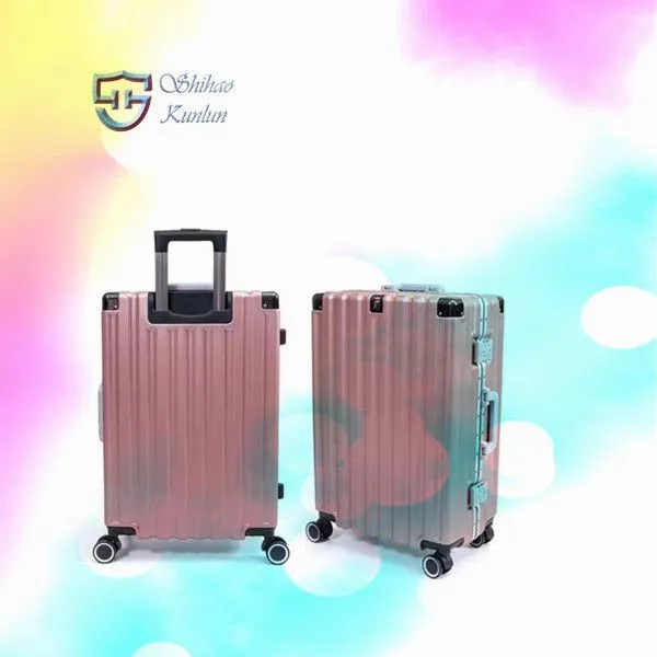 ​ Wholesale Waterproof Travel Luggage ABS Material Suitcase Wide Trolley Luggage Box Set for Outdoor A photo-5