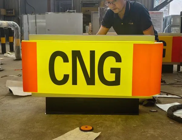Gas Station Light Box, Customizable Text and Color, Lighting Light Box