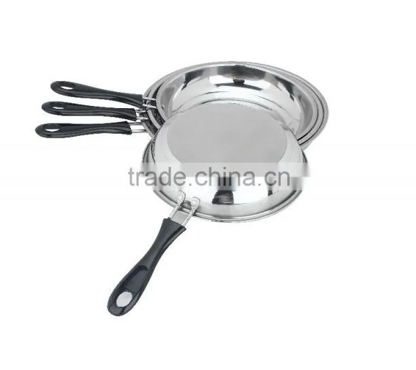 Korean Kitchen Tool Set Wok Round Frying Pan /saucepan Set With Long Bakelite Handles photo-4
