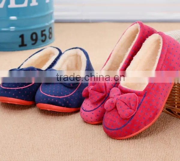 2015 Hot Sale Fashion Comfortable Slipper for Women in Winter Indoor Slipper Wholesale photo-4