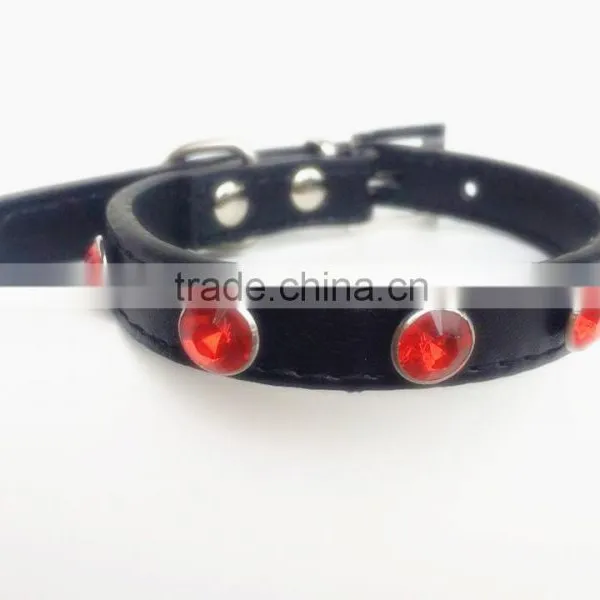 Professional Factory Wholesale Multiple Color pu Leather Dog Collars photo-3