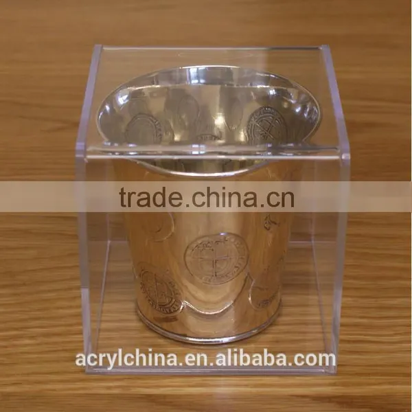 Gift Boxes 5 Sides Clear Acrylic Storage Cube Box Top Open photo-3