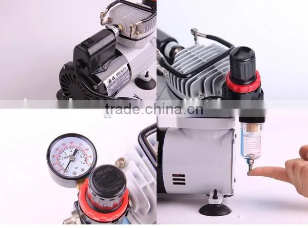 HSENG AF18-2 Mini Makeup Air Compressor Cake Tattoo photo-4