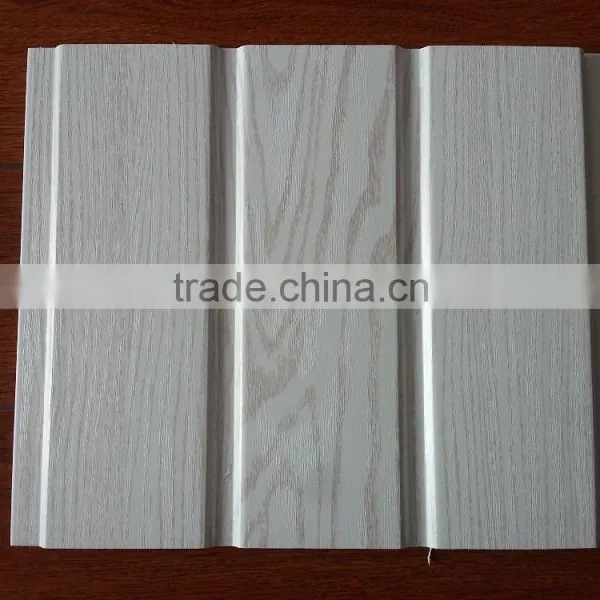 Interior Decoration of Pvc Wooden Design Two Grooves Wall Panel photo-3