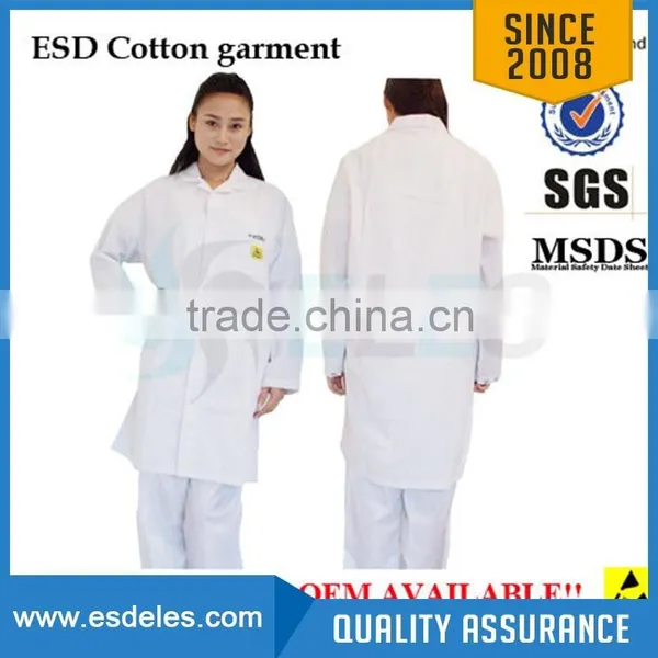 98%Polyester Antistatic Safety Clothes/esd Smock photo-4