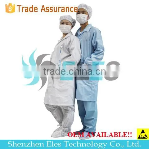 Esd Antistatic Standard Fabric Clothes Clean Room Coverall With CE Certificate photo-2
