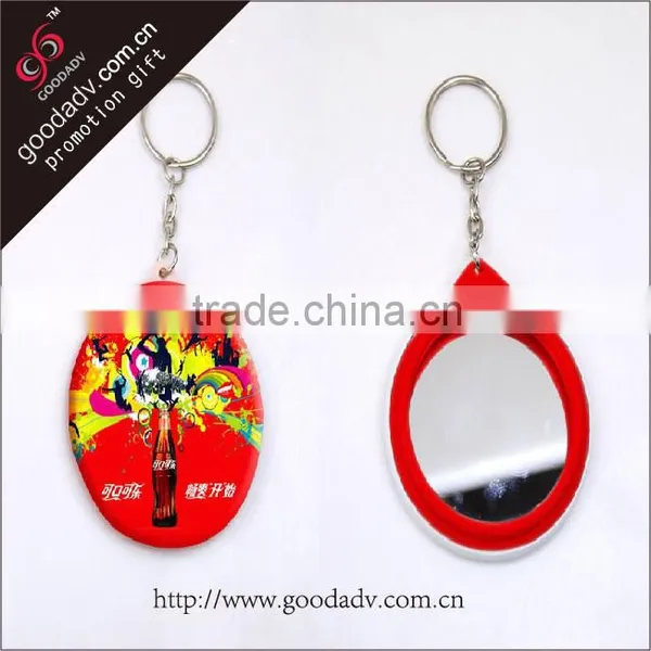 Wholesale Fine Quality Customized Multipurpose Mirror Key Rings gd Printed With Smile Face Quality Choice photo-4