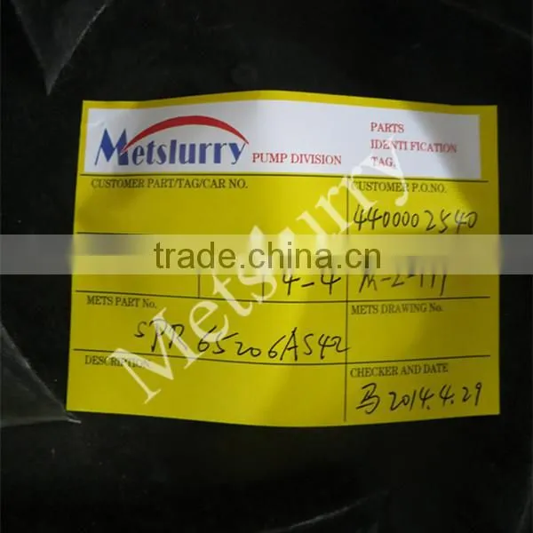 China Factory OEM Horizontal Slurry Pump Impeller A05 photo-4