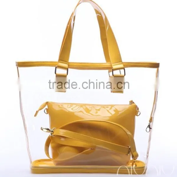 Women Handbag New Design PVC Tote Color Bags Handbags Big Capacity photo-2
