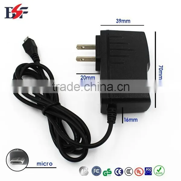 DC Output Type AC 5v1.5a Power Adapter With UL CE FCC CCC ROHS Approved