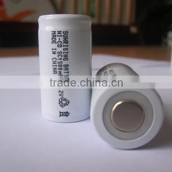 Ni-CD SC1000mAh 1.2V Rechargeable Battery for photo-4