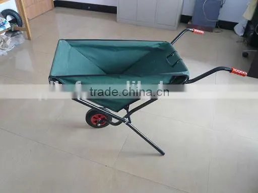 Folding Dump Garden Cart Outdoor Utility Lawn Wheelbarrow photo-2