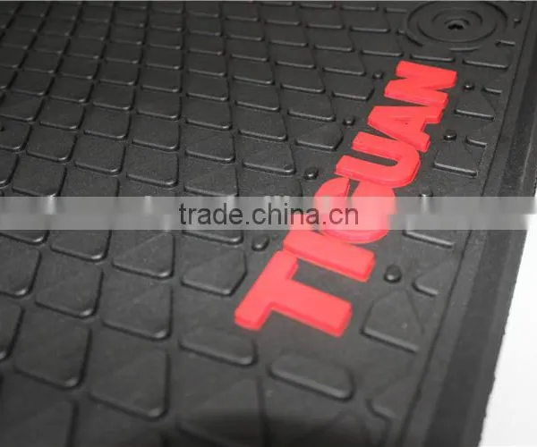 Car Floor Mats for All Weather Rubber 5pc Set Tactical Fit Black for VW TIGUAN photo-4
