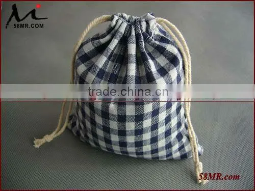 Linen Cosmetic Bag,Cloth Drawstring Pouch Bags,cute Drawstring Bags photo-4
