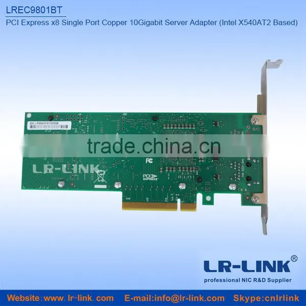 LR-LINK LREC9801BT PCIe x8 Single RJ45 10G Network Card Based On Intel X540AT2 Chipset photo-2