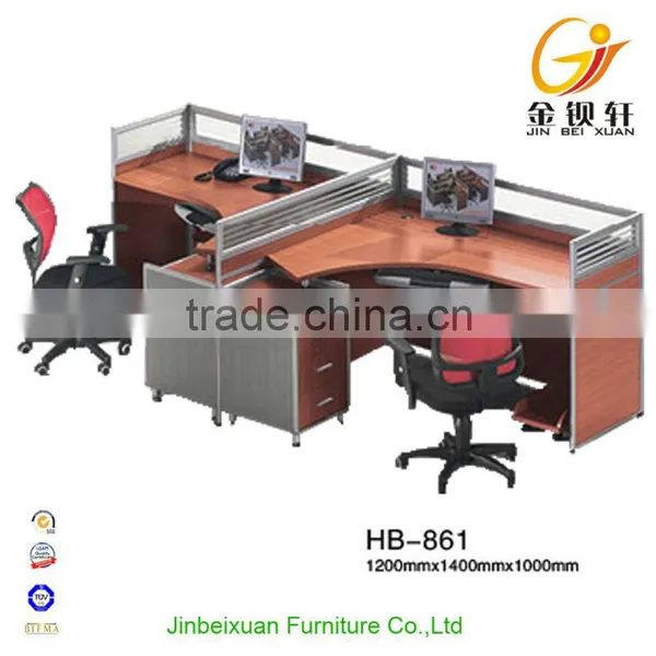 Metal Leg Melamine Board Beauty Salon Workstation photo-3