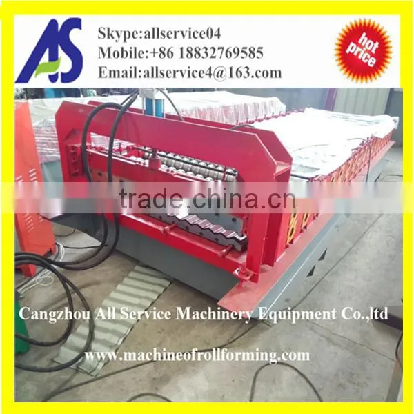 Corrugated Step Metal Aluminum Sheet Steel Plate Panel Tile Roof Roll Forming Machine