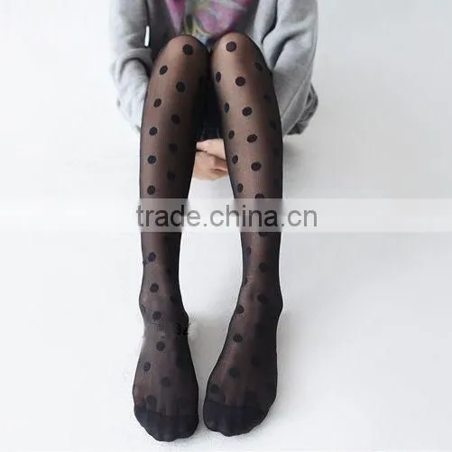 Sexy Sheer Lace Big Dot Pantyhose Socks Stockings Tights Dot Leggings Slim photo-4