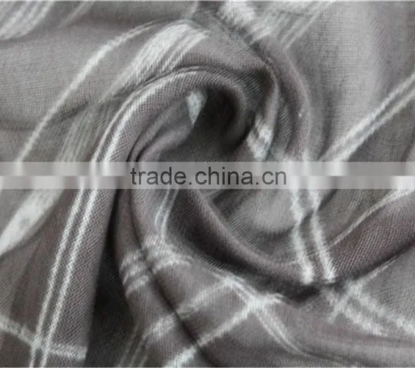 Grey Printed Viscose Scarf photo-4
