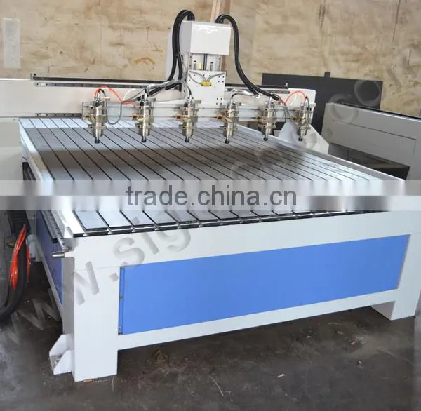 Multi Heads 4 Axis Cnc Router 1325 Cnc Plywood Cutting Machine photo-3