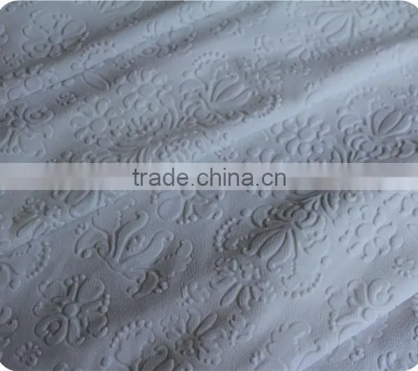 100% POLYESTER EMBOSSED KNITTING FABRIC FOR DRESS photo-6