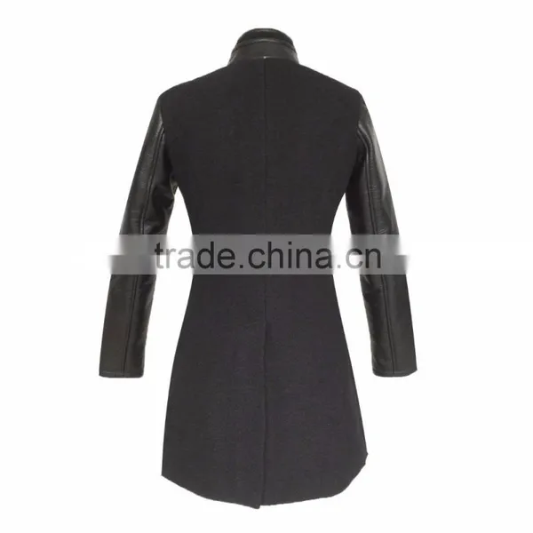 Winter Clothing Black Faux Fur Women Long Coat photo-3