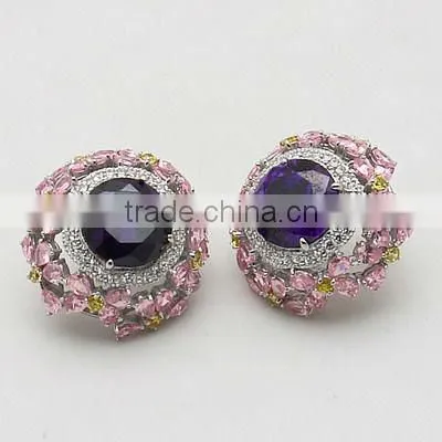 Multi Color CZ Cocktail Ring Sets photo-3