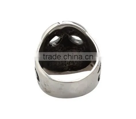 Fashion Forward Skull Titanium Steel Ring Man Ring Personality Punk Ring photo-5