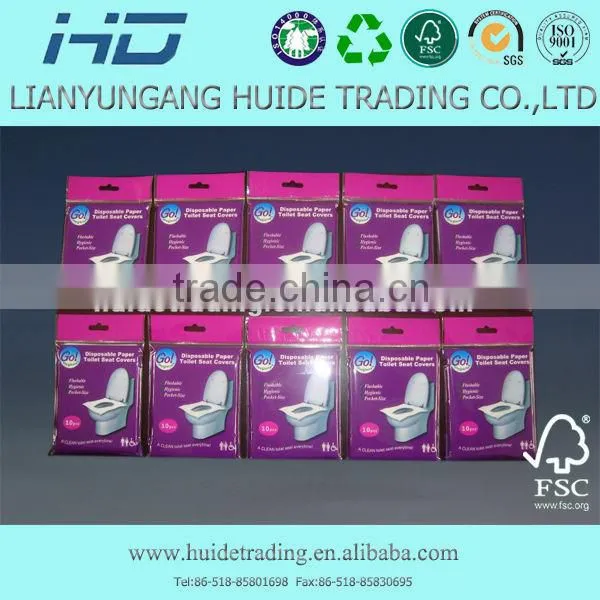 2015 Safety Hot-sell Disposable Toilet Seat Paper Cover