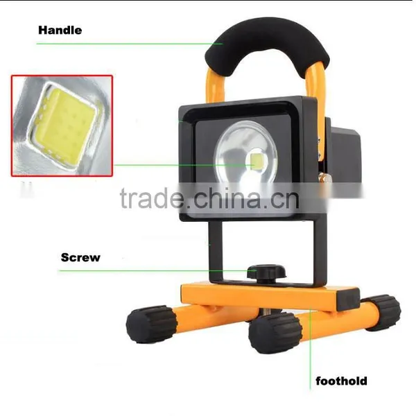 H03 Waterproof 10W Rechargeable Led Flood Light photo-3