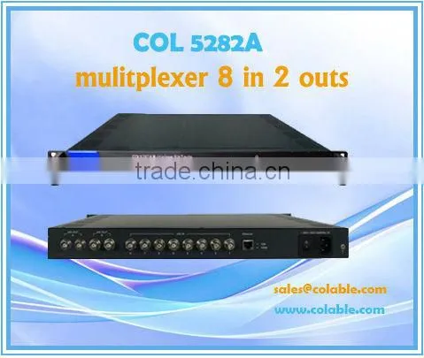 Multiplexer,Multiplexer (8 in 2 out),video multiplexer, 8 channel video multiplexer, digital tv multiplexer