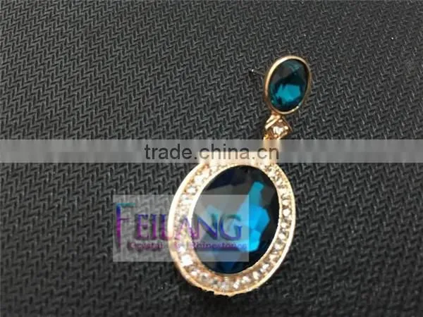 Retro Fashion Flash Diamond Earrings Round Color Drop Earrings photo-5