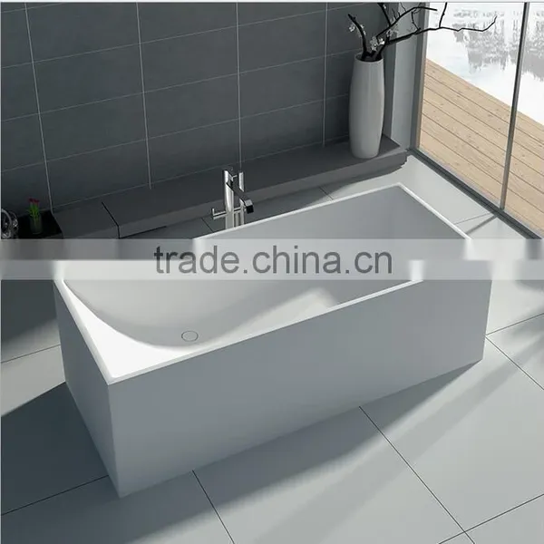 New Product Hotel Bathroom Project Artificial Stone Bathtubs, Freestanding Bathtub,acrylic Solid Surface Bathtub photo-3