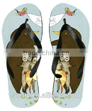 2016 Digital Printing Fashion Sandal Lady Fashion Cheap Tlip Flop High Quality Flip Fiops photo-3