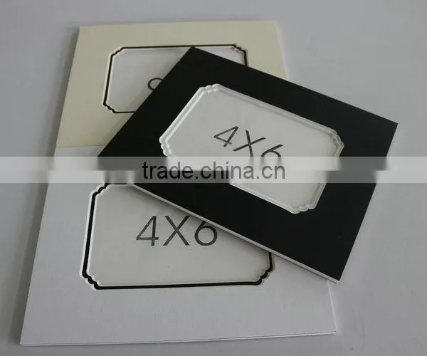 Promotional Gift Outer Size 6*8" Inner Cut 4x6" Wholesale Black Paper Frame photo-4