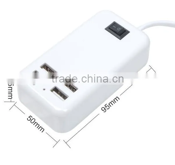 Factory Price 4 Usb Hub EU/US Wall Charger Travel Charger Socket, China Supplier photo-5
