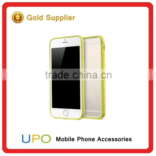 Flexible Soft Gel Tpu Bumper and Slim Transparent Hard PC Plastic Back Clear Case Cover for IPhone 6 6s photo-4