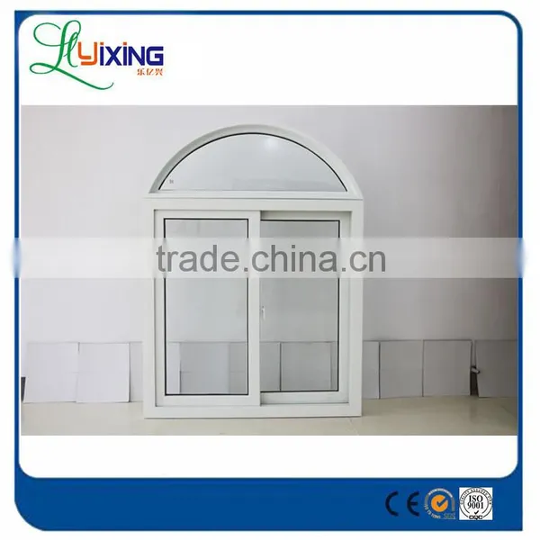 Pvc Frame Material and PVC Glass Window,Casement Windows Type Pvc Arch Window With Grills