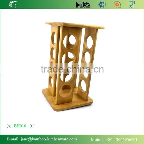 Bamboo 16 Pepper Filled Bottle Spice Rack photo-2