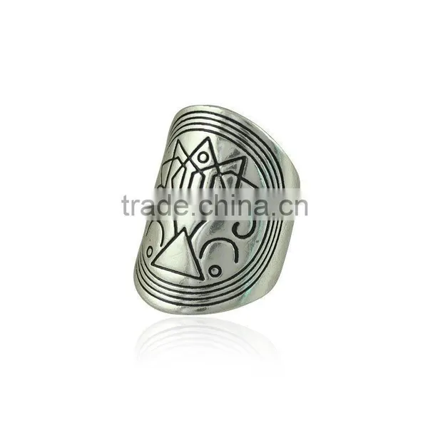 Alli Express Totem Wide Ring Wedding Rings photo-5