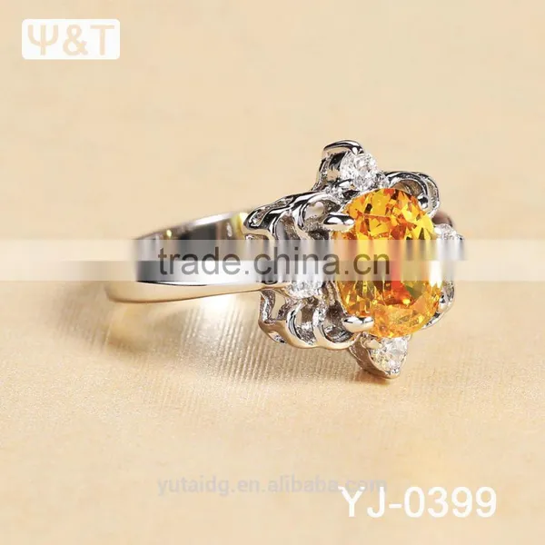 Jingli Jewelry High End Crystal Silver Ring (YJ-399) photo-5