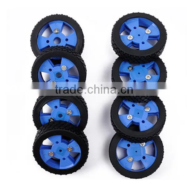 DIY Intelligent Car Robot Accessories: High Quality Rubber Car Wheel Tire No.4 photo-3