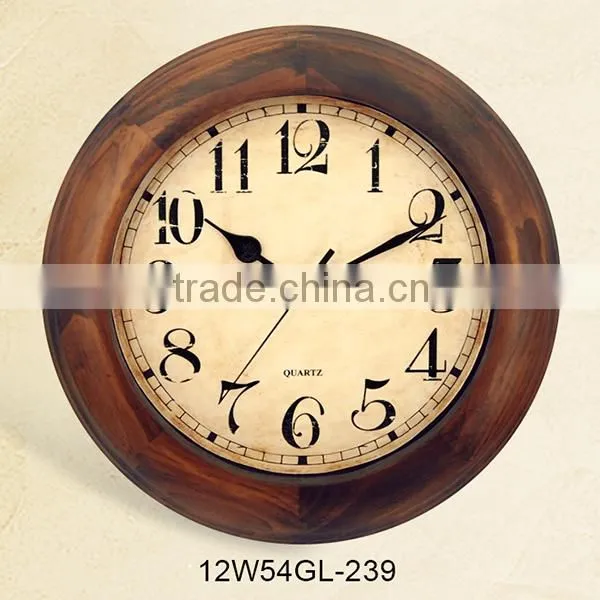Big Gift Wooden Craft Cheap Factory Price Hanging Promotional Clock Wall