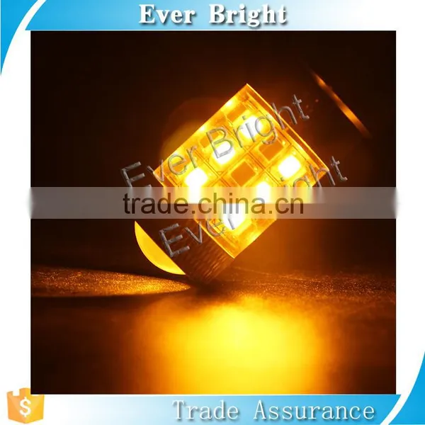 Guangzhou Car Led Light 2835 42SMD Two Color White Amber Led Brake Light T20 W21/5w 7443 Led photo-4