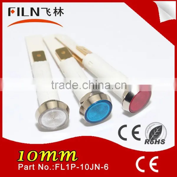 Dia 10mm Nylon PA66 Check Engine Lamp Flat High Light 12 V Incandescent Lamp Indicator photo-5