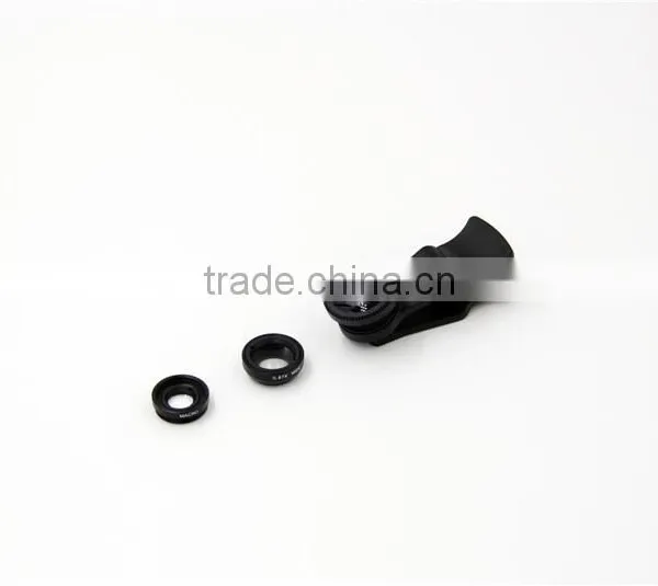 Universal Clip 3 in 1 Lens Phone for Iphone Lens Wide Angle Lens Marco Lens Fisheye Lens