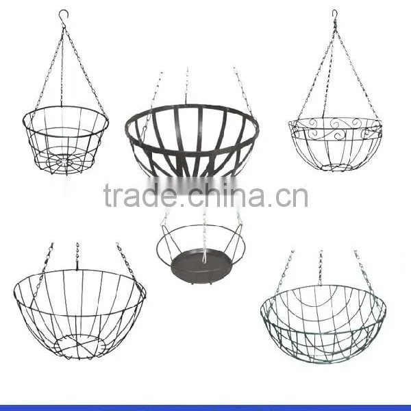 Wire Flower Basket /Metal Wire Flower Basket /Hanging Wire Flower Basket photo-2