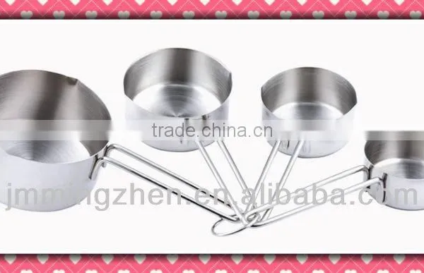 4 Pcs Set 60ml80ml125ml250ml Stainless Steel Measuring Cup photo-4